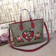 Gucci GG Canvas Tote Bag 453705 red HV09191rJ28
