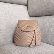 Gucci GG Marmont matelasse backpack 528129 apricot HV01694nB26