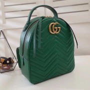 Gucci GG Marmont original quilted leather backpack 476671 green HV00335uT54
