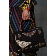Gucci GG original ottilia leather top handle bag 488712 Black HV02640ED90
