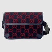 Gucci GG wool waist bag 598181 dark blue HV09409aj95