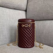 Gucci Quilted leather belt bag 572298 Burgundy HV05963LG44