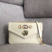 Gucci Rajah medium shoulder bag 537241 White HV09434Mn81