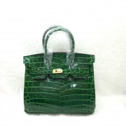 Hermes Birkin 25CM Tote Bag Croco Leather H8096 Green HV06152sY95