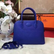 Hermes Bolide Original Togo leather Tote Bag HB31 blue HV06667pk20