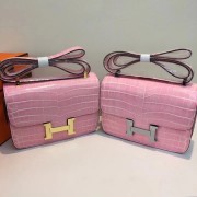 Hermes Constance Bag Croco Leather H6811 pink HV08055VF54