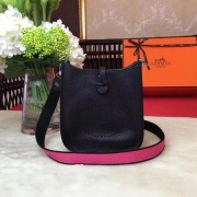 Hermes Evelyne original togo leather mini Shoulder Bag H1187 black HV00291dX32