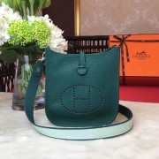 Hermes Evelyne original togo leather mini Shoulder Bag H1187 green HV04487Gm74