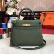 Hermes Kelly KY32 Tote Bag togo original Leather green Gold hardware HV11717vN22