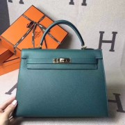 Hermes original epsom leather kelly Tote Bag KL2832 green HV02689rf73