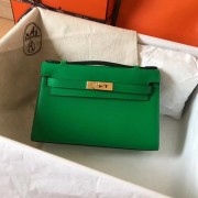 Hermes original epsom leather kelly Tote Bag KL2833 green HV00100CI68