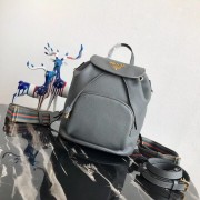 High Quality Prada original Leather backpack 1BZ035 grey HV08646BH97