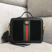 Hot Gucci Ophidia small shoulder bag 550622 Black suede HV08765Nm85