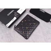 Imitation Chanel pouch Lambskin & Gold-Tone Metal A81619 black HV01029zn33