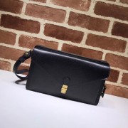Imitation Gucci Calf leather Shoulder Bag 495678 black HV07529SU34