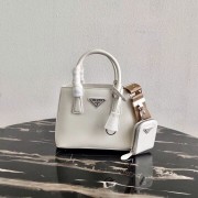 Imitation Prada Saffiano leather mini-bag 1BA296 White HV08557AI36