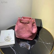 Imitation Top CHANEL Calfskin small Backpack & gold-Tone Metal AS1614 pink HV00366tr16