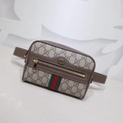 Imitation Top Gucci GG canvas ophidia supreme small waist pack 517076 brown HV00411tr16