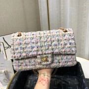 Knockoff Best Chanel Original flap bag Twill soft A01112 pink HV09000sm35