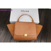 Knockoff Celine Trapeze Bag Original Leather 3342-4 light coffee HV07334Bt18