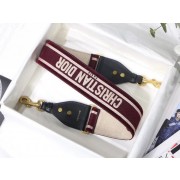 Knockoff Dior Oblique Embroidered Velvet SHOULDER STRAP S8540CWVF-4 Burgundy HV00651yK94