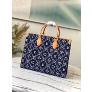 Knockoff Louis Vuitton SINCE 1854 Onthego medium tote bag M57396 blue HV01143tp21