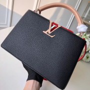 Louis Vuitton CAPUCINES PM M51814 black&pink&red HV07505CC86