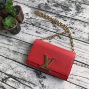 Louis Vuitton CHAIN LOUISE Original leather Shoulder Bag M94335 red HV07282SS41