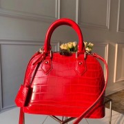 Louis Vuitton Crocodile Pattern Leather Bag N90897 Red HV10327Gm74