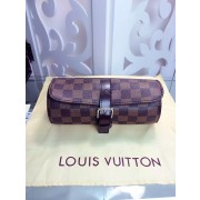 Louis Vuitton Damier Ebene Canvas 3 Watch Case M47530 HV00188Xp72