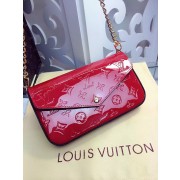 Louis Vuitton Monogram Vernis Chaine Wallet M61276 Red HV07587Bw85