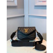 LOUIS VUITTON NEW WAVE Shoulder Bag M56466 black HV05030xa43