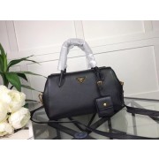 Prada Calf leather bag 1031 black HV08892JD28