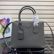 Prada Galleria Saffiano Leather Bag 1BA232 Grey HV11188tg76
