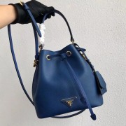 Prada Galleria Saffiano Leather Bag 1BE032 Blue HV01020tL32