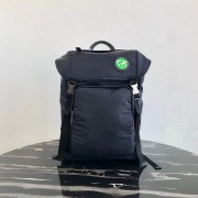 Prada Re-Nylon backpack 2VZ135 black&green HV08848uZ84