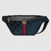 Replica Best Quality Gucci GG velvet waistpack 574968 red blue black HV00530Rf83