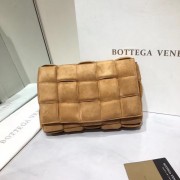 Replica Bottega Veneta PADDED CASSETTE BAG suede 591970 brown HV10266BB13