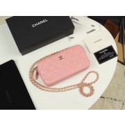 Replica Chanel Calfskin & Gold-Tone Metal A82527 pink HV00281XB19