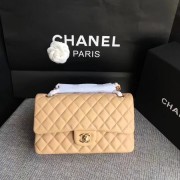 Replica Chanel Flap Original sheepskin Leather Shoulder Bag CF1112 apricot gold chain HV01349iu55