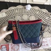 Replica Chanel Gabrielle Nubuck leather Shoulder Bag 93481 dark blue HV07941it96