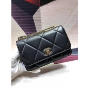 Replica Chanel Original Leather Shoulder Bag Black A80982 Gold HV10108UD97