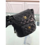 Replica Chanel original sheepskin Backpack 2365 black HV07710hD86