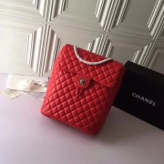 Replica Chanel original Sheepskin Leather knapsack 91122 red HV04292zR45
