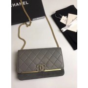 Replica Chanel Wallet on Chain Original A70641 grey HV01370cK54