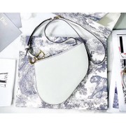 Replica Dior SADDLE CALFSKIN CLUTCH S5642 white HV08649iu55