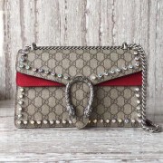 Replica Gucci Dionysus Canvas Shoulder Bag B400249 red HV09318iF91