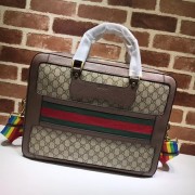 Replica Gucci GG canvas Briefcase 484663 brown HV01060KG80