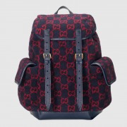 Replica Gucci Small GG wool backpack 598184 blue HV06543Ye83
