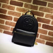 Replica GUCCI Soho Leather Chain Backpack 431570 Black HV07274SV68